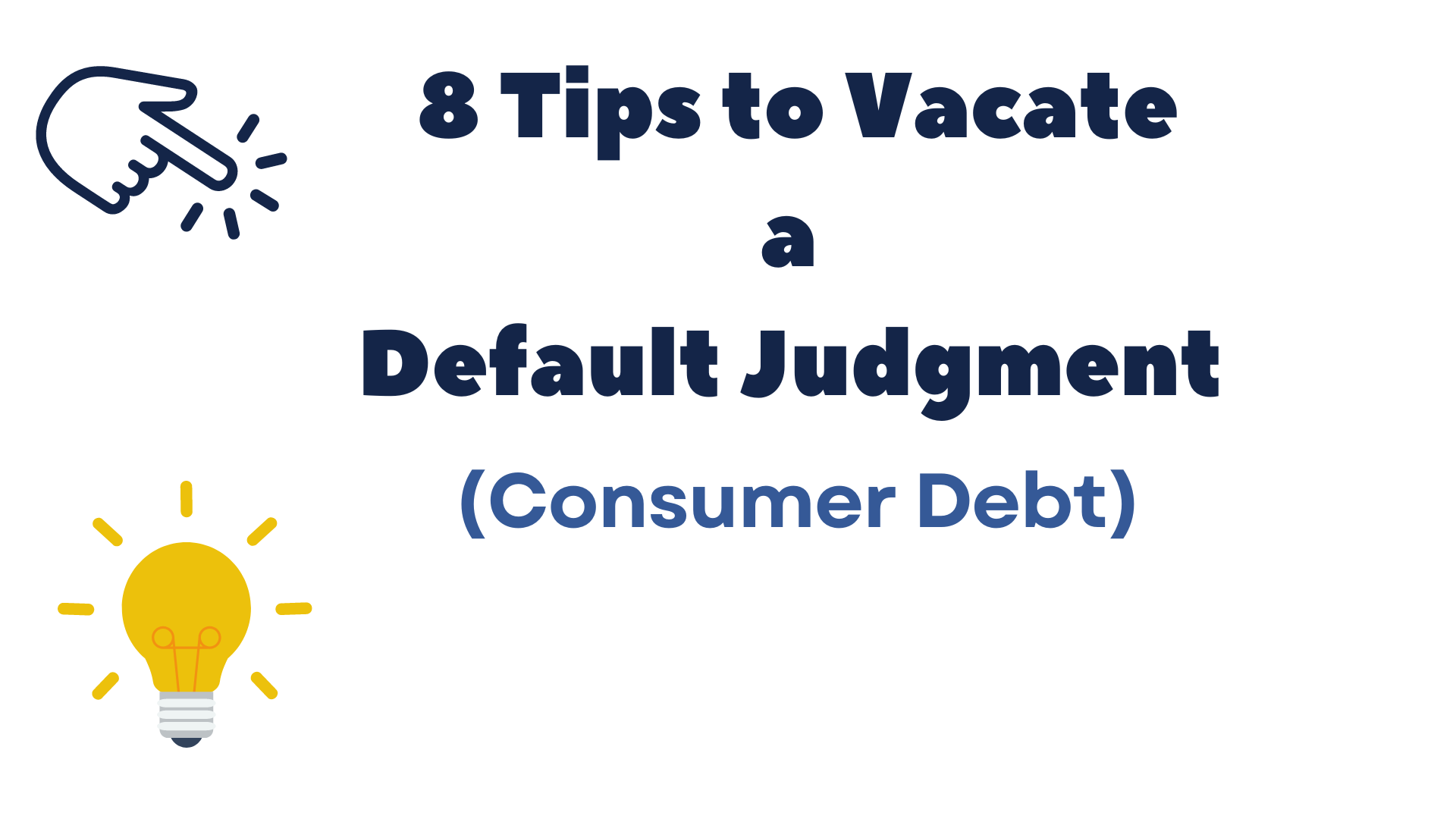 How to vacate a judgment against CACH, LLC?