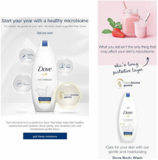 Dove's "100% Natural," "microbiome gentle" body wash ruled plausibly misleading given synthetic ingredients